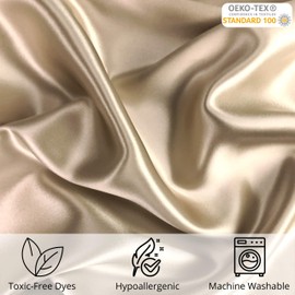 Celestial Silk 100% Silk Pillowcase for Hair Zippered Luxury 25 Momme Mulberry Silk Pillow Slip (King, Taupe)