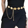 Gold Colour Belt,Western Metal Concho Belt,Hollow Out Daisy Chain Belt,Gold