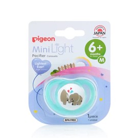 PIGEON | x1 Chupones para Bebe 5 a 8 Meses MiniLight | Silicona Suave - Cosas para Bebes Ideal para Desarrollo Oral de Bebes Recien Nacidos | Chupon Ajuste Perfecto y Base Ancha | Medium - Bebé Unisex