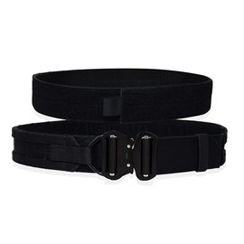 ULIONTAC Tactical Quick Release Buckle Style Double Layer Belt 2 Inch Outdoor Military Hunting Belt Molle System Inner Outer Belt for Cargo Pants Casual Pants Jeans Tactical Pants