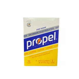 Propel Lemon Gatorade Electrolyte Water Beverage Drink Mix 10 Packet/Box