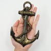 HERNGEE Nautical Anchor Hooks Antique Bronze Cast Iron Decorative Wall