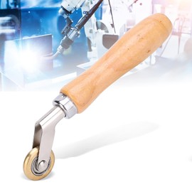 Waterproof Membrane Materia Brass Press Wheel, Single Layer Brass Penny Roller Hand Pressure Roller Corner Seam Brass Press Wheel Pressure Roller Roof Hot Air Plastic Welding Burner Accessories