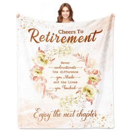 Retirement Gift for Woman, Retirement Blanket 50"X60", Retirement Gifts for Women 2025, Retirement Blanket for Women, Best Retirement Gifts, Retired Gifts for Women Mom Teacher Nurse Coworkers