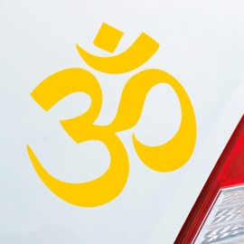 Hellweg Druckerei Om Hinduism Hindu Sign Symbol Car Sticker Rear Window Sticker