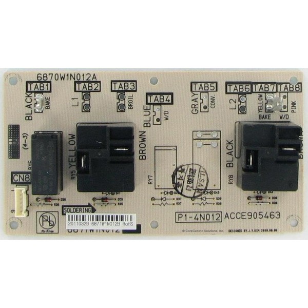 CoreCentric Remanufactured Range Oven Relay Control Board Replacement for LG