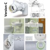 Elbow Wall Mounted Anti Flood 50mm Backwater Check Valve Backflow