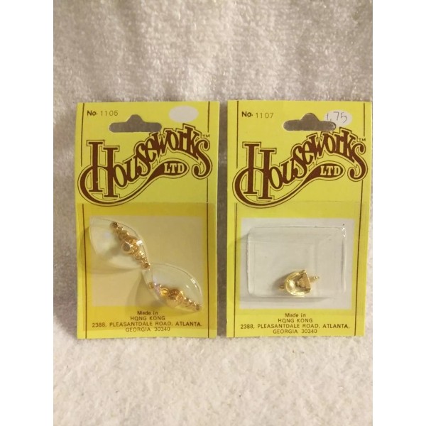 Houseworks VTG Houseworks Door Knobs & Knocker Dollhouse Miniatures Building