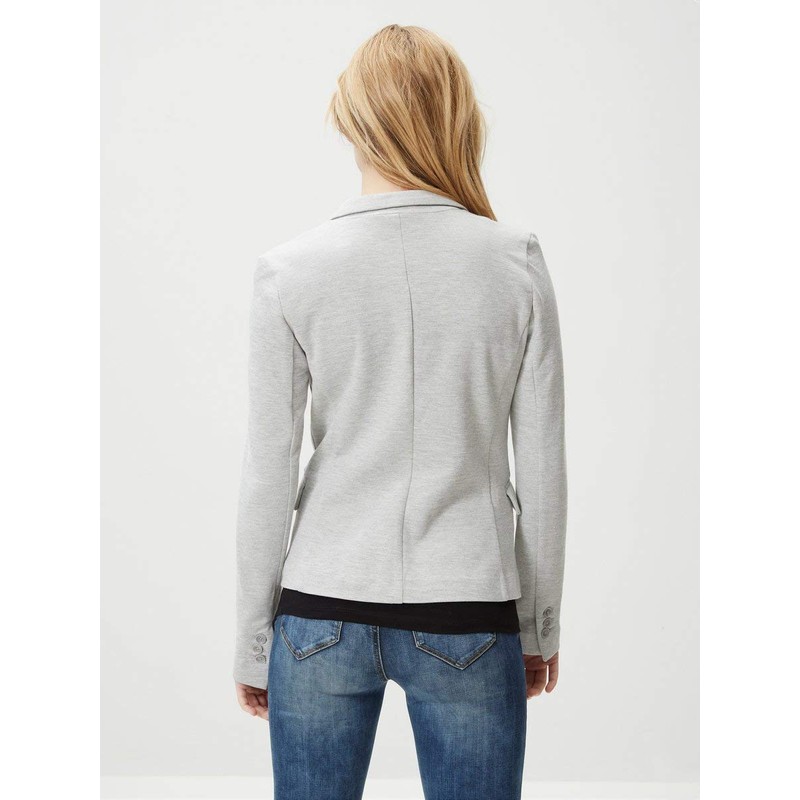 VERO MODA Female Blazer, Single-Breasted, Vmjulia, Light Grey Mix