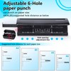 WORKLION Adjustable 6 Hole Punch: Metal 6 Hole Planner Punch