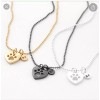Claire’s Puppy Paw Print Trio Best Friend Bff Necklace Jewelry