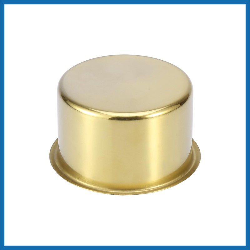 A ABSOPRO 2pcs Stainless Steel Cup Drink Holder Insert Gold