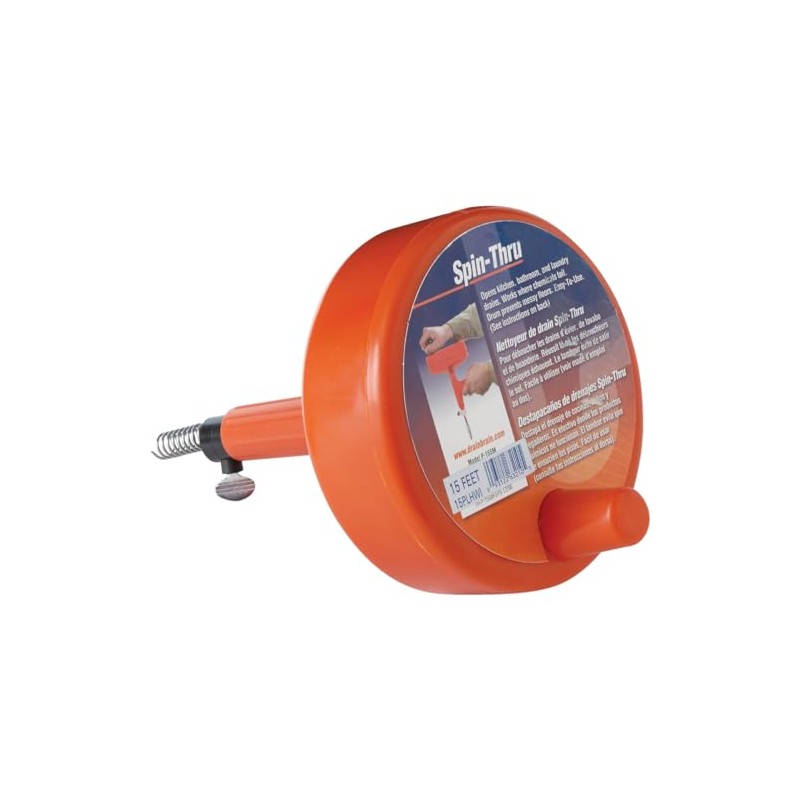 GEN WIRE SPRING CO 15PLHWI Spin Through Drain Auger