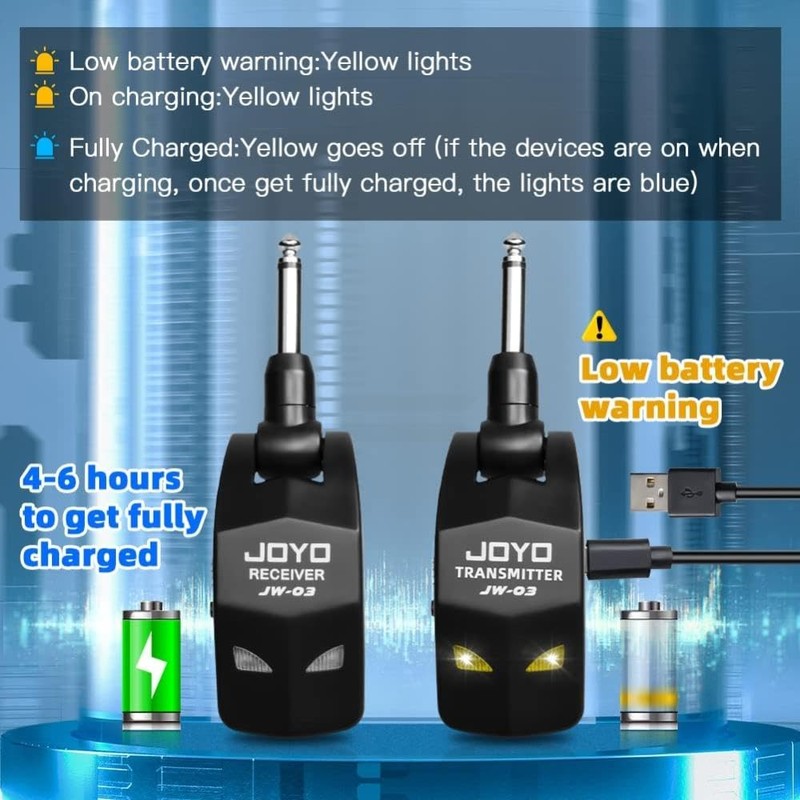 JOYO JW-03 Wireless System for Guitar and Bass