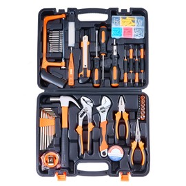 160-Piece Tool Set, General Household Hand Tool Kit, Auto Repair Tool Box with Plastic Toolbox Storage Case