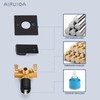 Airuida Square Single-Function Brass Faucet Shower Rough-in Valve Male Thread