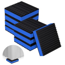 ToLanbbt 8 Pack Rubber Anti Vibration Pads 3" x 3" Heavy Duty EVA Mechanical Vibration Damping Isolator Pads 7/8" T Absorbing Mats for Compressor, Air Conditioner, Washing Machine, Dryer, Treadmill