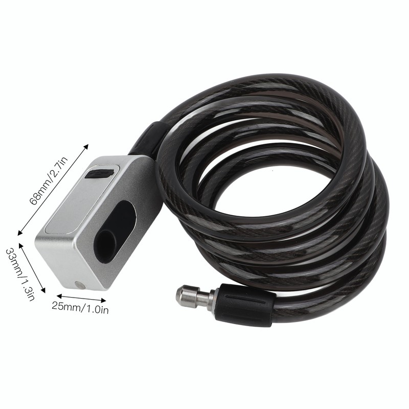 Smart Bluetooth Fingerprint Cable Lock Anti Theft Keyless Electronic for