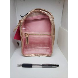 LANCOME backpack ROSE GOLD MINI small Zipper Feature And Straps NEW