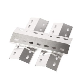 GFTIME 33.5 x 12 cm Burner Cover Heating Plate Replacement Parts for Enders San Diego, Stainless Steel Flame Distributor Heat Shield Accessories, Pack of 3