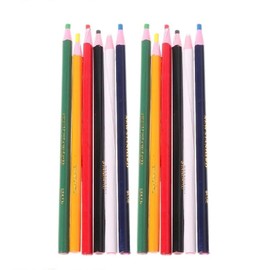 Dolaso 12 Pieces Marking Pens, Sewing Pens, Markers for Record Sewing Notes for Sewing (6 Colors: Red, Yellow, Blue, Green, Black, White)