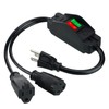Power Cord Extension Y Splitter with ON Off Switch Plug
