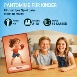 LIKARTO Pantomime Game for Children from 5 Years - Funny Family Game & Guessing Game - Outdoor & Indoor Children's Game - Gift Idea for Girls and Boys