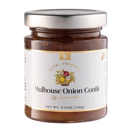 Gourmanity Mulhouse Onion Jam, Sweet & Savoury Taste, Serve with Burgers, Grilled Meat and Fish, All Natural, Non-GMO, Product of Belgium, 6.35oz Jar