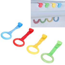 Yosoo Baby Pull Up Rings, 4pcs Baby Pull Up Rings Material Plástico Diseño Ergonómico Seguro Práctico Diferentes Colores Walking Assistant para Niños Pequeños