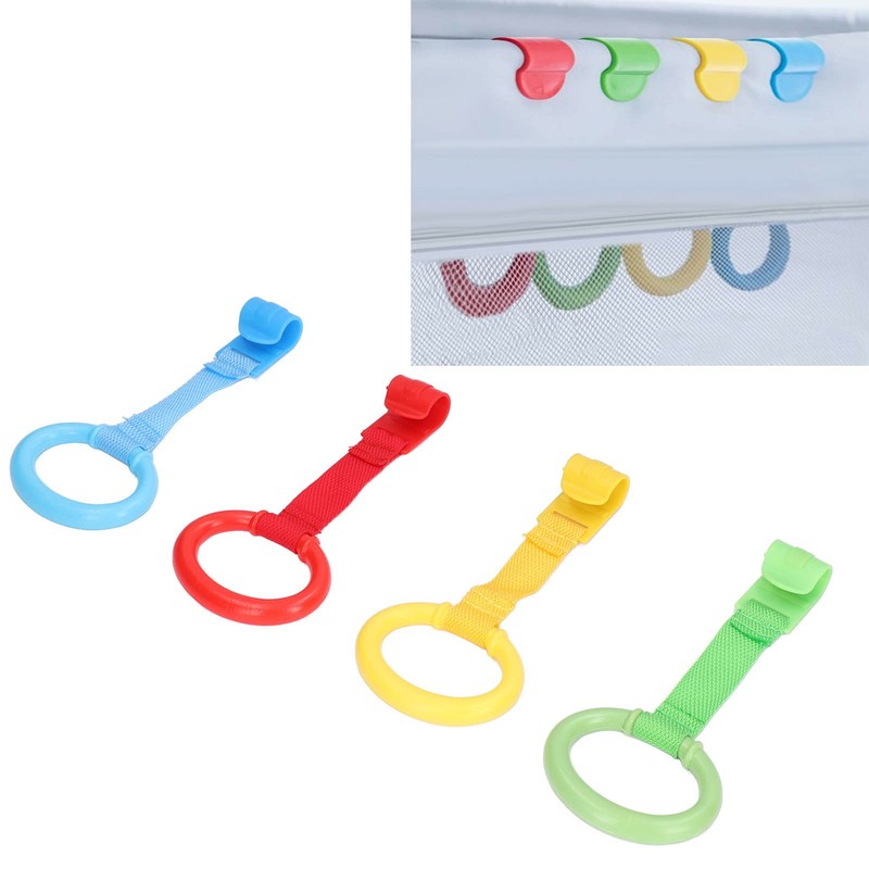 Yosoo Baby Pull Up Rings, 4pcs Baby Pull Up Rings