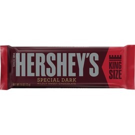 HERSHEY'S Special Dark Chocolate Candy Bars, King Size (Pack of 18)