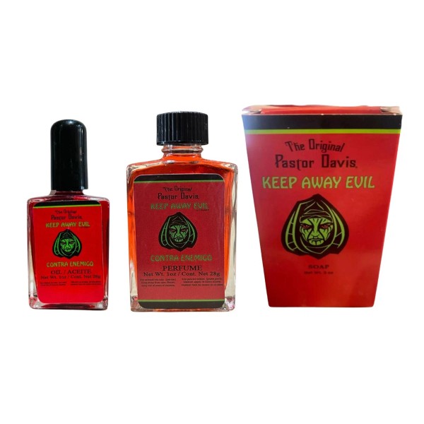 Pastor Davis Keep Away Evil Set - Oil Perfume &