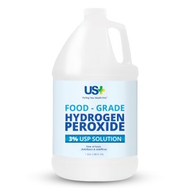 US+ Food Grade 3% Hydrogen Peroxide - Versatile All-Natural Cleaner - Made in USA - 1 Gallon (128 Fl Oz)