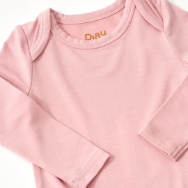 Little Sleepies Long Sleeve Bodysuit for Baby Girls & Boys, Soft Viscose from Bamboo One Piece, Baby Clothes, Mauve Blush, 12-18M