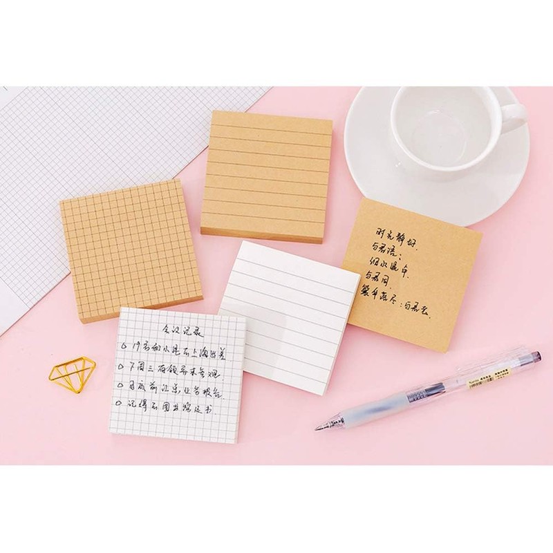 VOANZO 10pcs Small Square Sticky Notes 7.5 x 7.5cm Creative