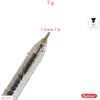 SAINO 10 x 0.6mm Fine Tip Ball Pens Tutor BLACK