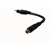 SIENOC 2x RCA female to Dual RCA Male 15cm Audio