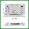 Motoforti 76x57mm Boat Floor Locker Hatch Lift Flush Ring Pull