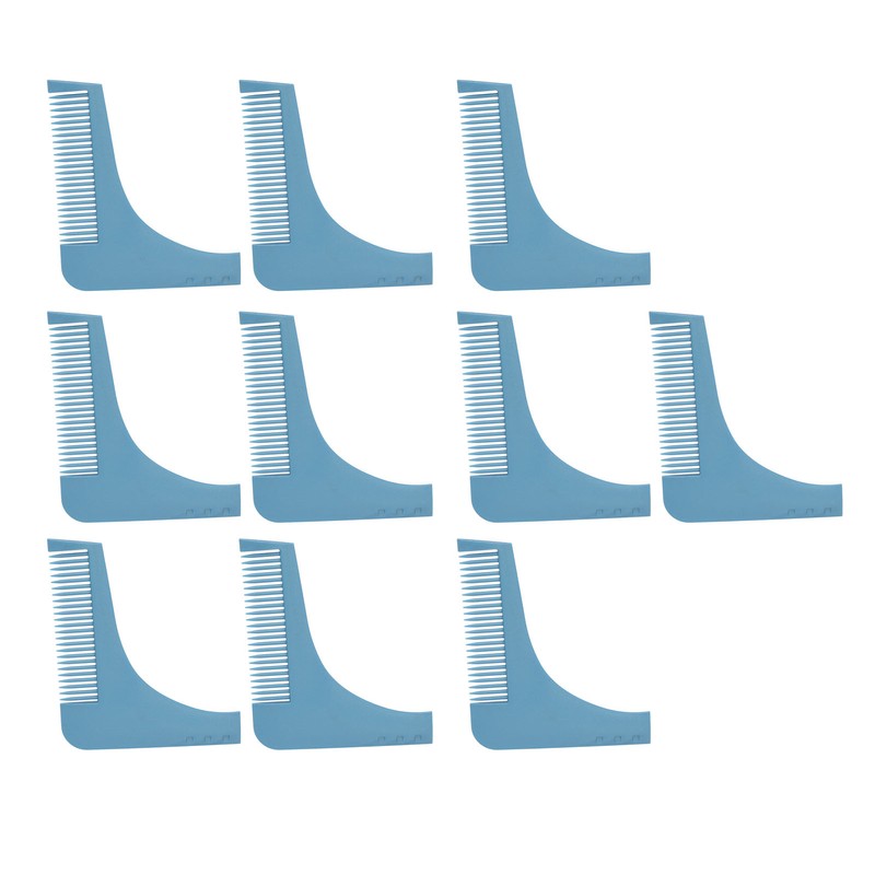 10PCS Beard Shaper Template L Shape Prevent Static Beard Shaping