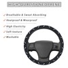 Buyidec Wolf Star Moon Steering Wheel Covers Anti-Slip Elasticity Car
