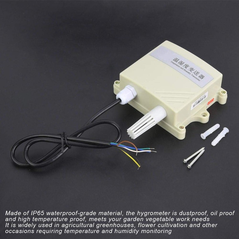 Temperature Sensor, 4-20mA High Precision IP65 Waterproof, Wall Mounted Temperature