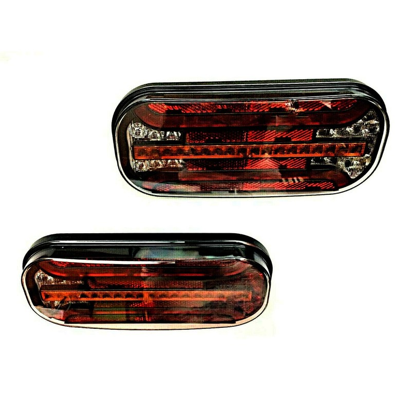 MelTruck 2 x 6-functional LED rear light, dynamic indicator, 5