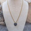 Omky Collar Piedra Volcánica | Difusor Corazón Negro | Regalo