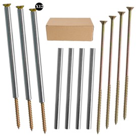 SZDTCF 12 Pcs 7'' Gutter Screws with Metal Sleeves, Rust Resistant Coating Roof Gutter Screws Fasteners for Leak-Proof Downspout & Gutter Installation