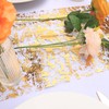 Bloss Gold Table Runners, Sequin Glitter Foil Metallic Table Runners,