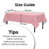 Pink Vinyl Tablecloths - 54 In. X 70 In. -