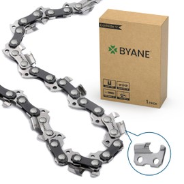 BYANE Carbide Chainsaw Chain 16 Inch, 3/8" LP Pitch, 050" Gauge, 57 Drive Links Fits Echo CS-3510 352 3400 400, Worx WG300 WG303 - S57