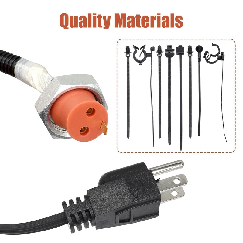 LoloWheat 6.7L Engine Block Heater Cord Compatible with Dodge Ram