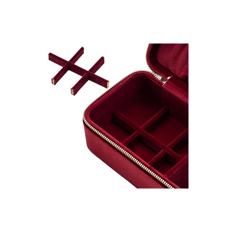Caja Organizadora de Terciopelo para Anillos Múltiples, Bandeja Expositora con