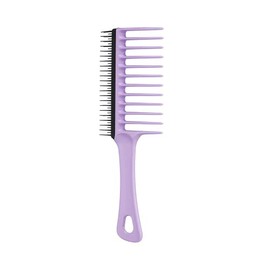 Tangle Teezer | The Wide Tooth Comb for Curly Hair | Double Sided Wide Tooth Detangling Comb for 3c to 4c Hair | Lilac